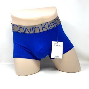 Calvin Klein 1 PACK NB2540401 Mens Size Underwear Low Rise Trunk Microfiber Blue